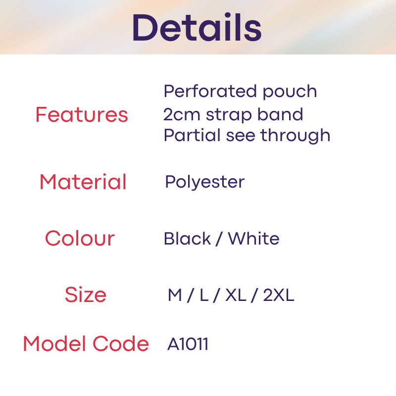 Men's Jockstrap: Perforated Pouch Jockstrap (A1011)