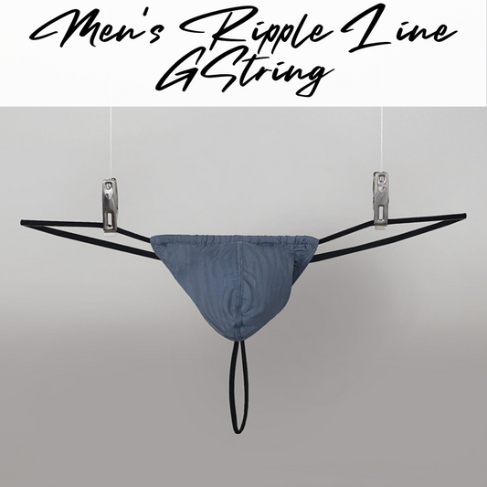 Men's GString : Ripple Line Semi Translucent Underwear (Fankazi F2007)