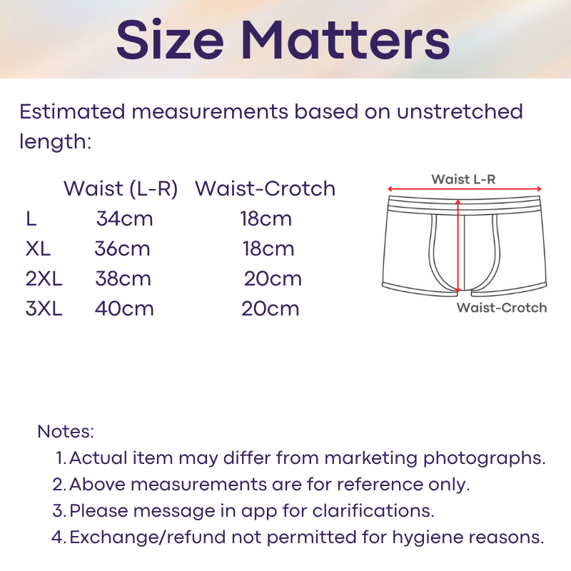 Men's Boxer : Rainbow Underwear (Soutong CK10)