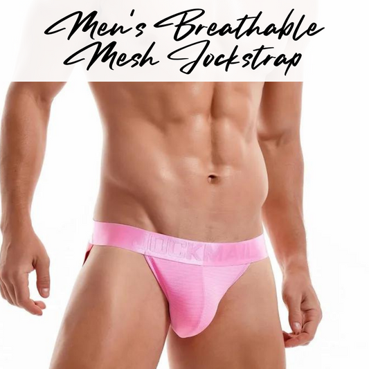 Men's Jockstrap : Breathable Mesh Underwear (Jockmail JM243)