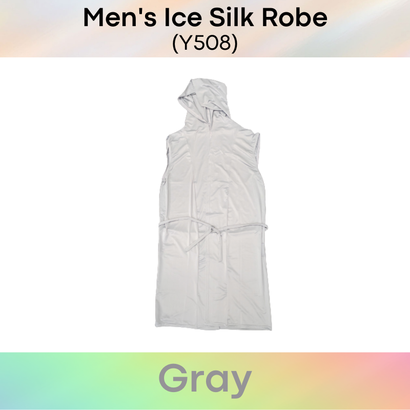 Homewear : Ice Silk Robe with Hoodie (Y508)