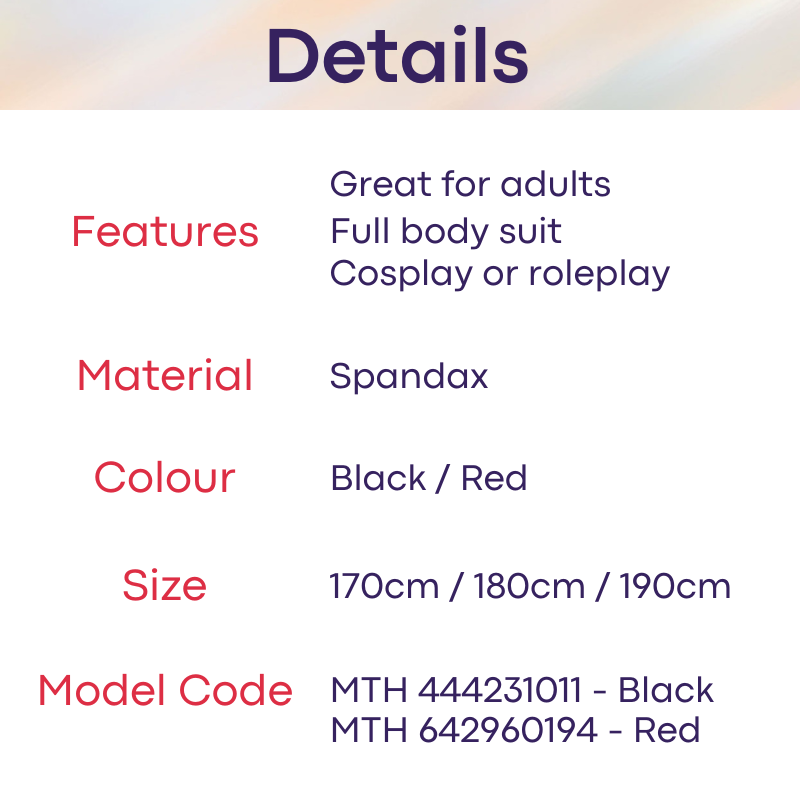 Roleplay : Men's Full Spiderman Body Suit (MTH 444231011)
