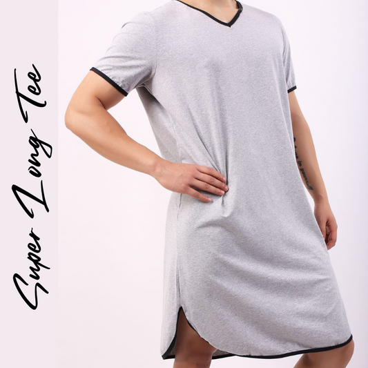 Men's Tee : Super Long Tee Homewear (Wowhomme NK01)