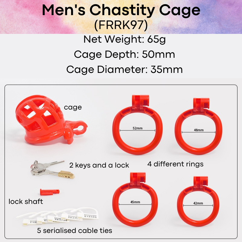 Adult Toy : Men's Chastity Cage (FRRK97)