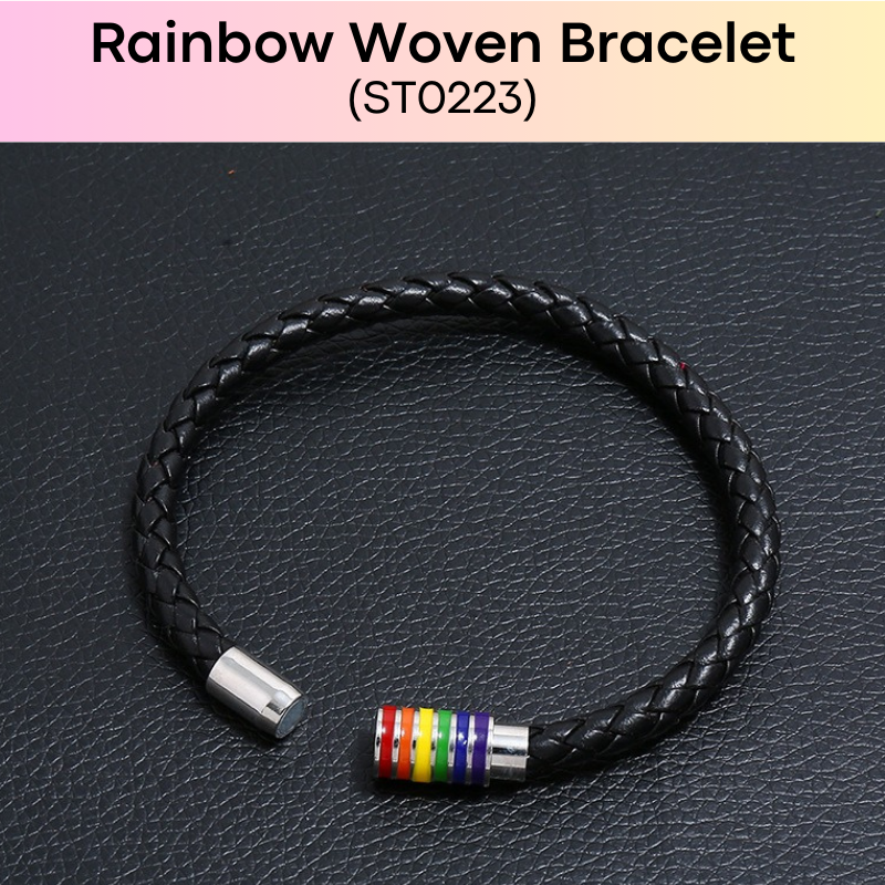 Lifestyle : Men's Rainbow PU Bracelet (ST0223)