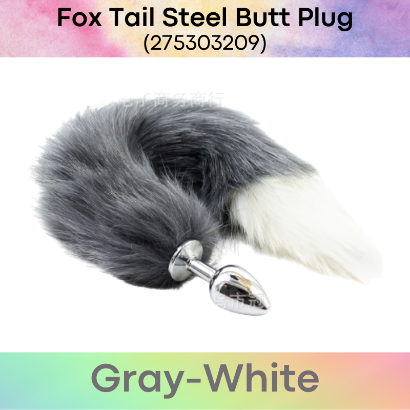 Adult Toy : Fox Tail with Stainless Steel Butt Plug (275303209)