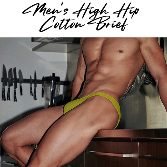 Men's Brief : High Hip Underwear (Adannu AD7114)