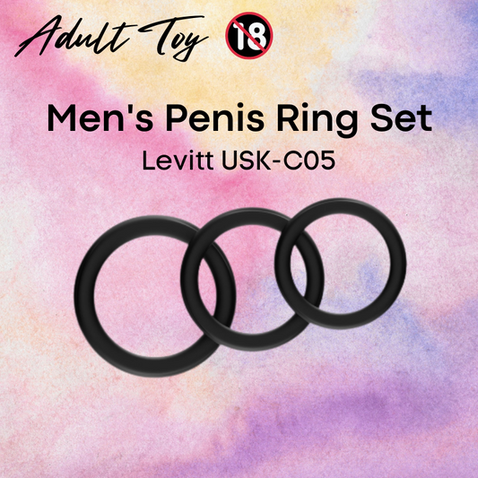 Adult Toy : Men's Penis Ring Set of 3 (Levitt USK-C05)