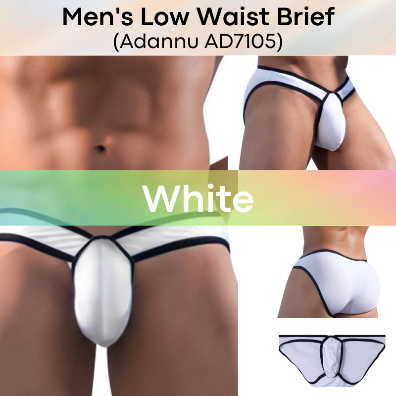 Men's Brief : Low Waist V Front Underwear (Adannu AD7105)