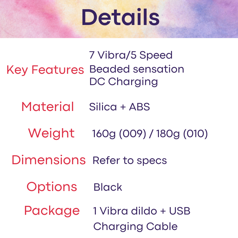 Adult Toy : Beaded Vibrator (Hgod MMA-009/010)