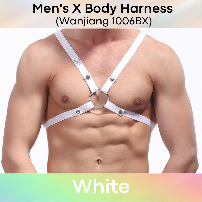 Men's Harness : Cross Body Strap with Adjustable Stud (Wanjiang 1006BX)