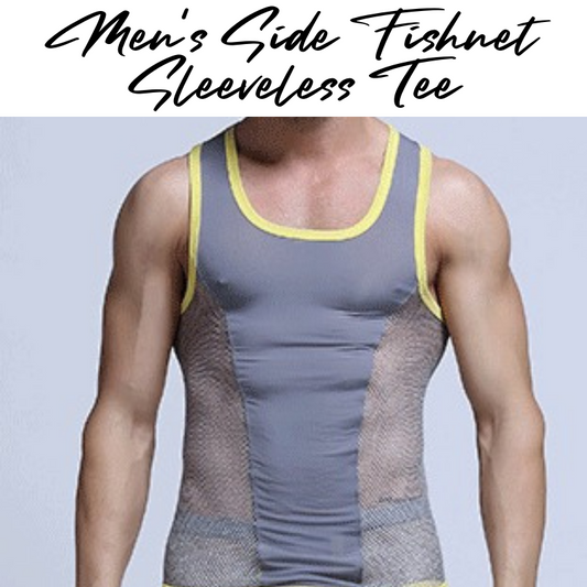 Men's Tee : Fishnet Side Sleeveless (AIBC A007BX)