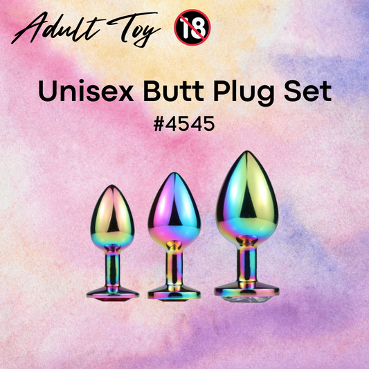 Adult Toy : Stainless Steel Butt Plug Set of 3 (4545)