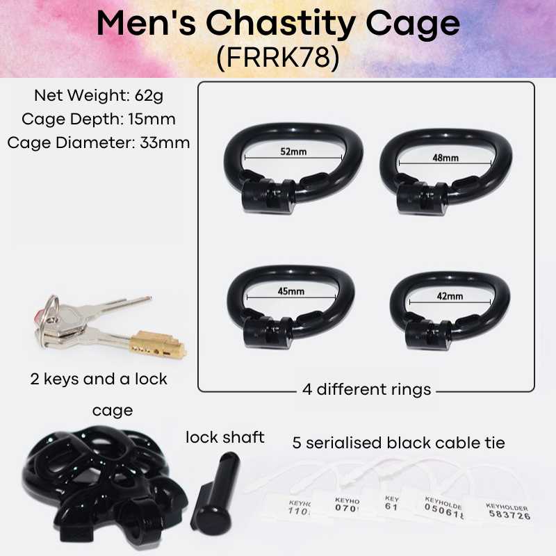 Adult Toy : Men's Chastity Cage (FRRK78)