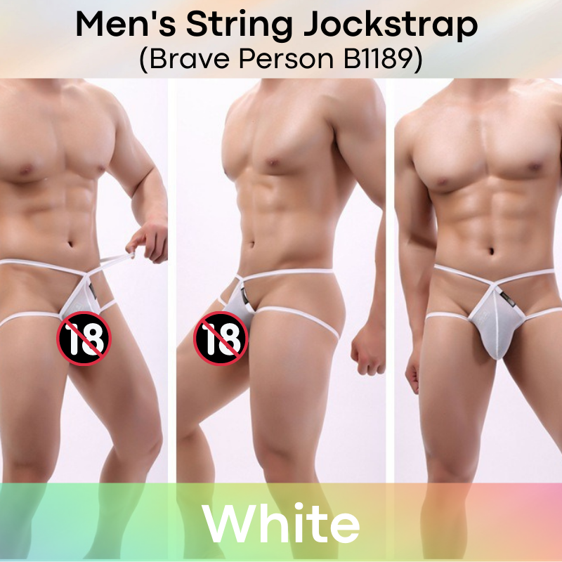 Men's Jockstrap : Low Cut String Underwear (Brave Person BP1189)