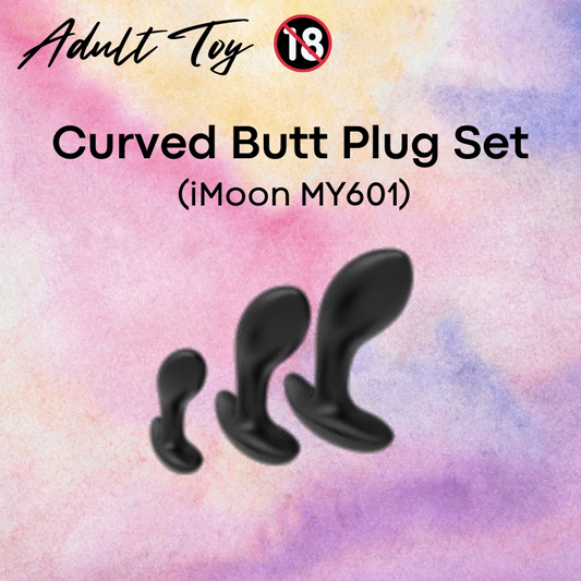 Adult Toy : Silicone Curved Butt Plug Set of 3 (i-Moon MY601)