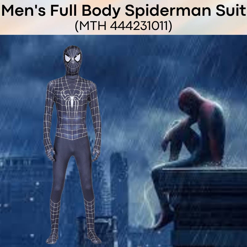 Roleplay : Men's Full Spiderman Body Suit (MTH 444231011)