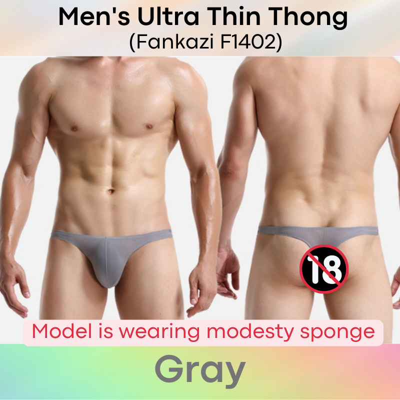 Men's Thong : Ultra Thin Thong Underwear (Fankazi F1402)