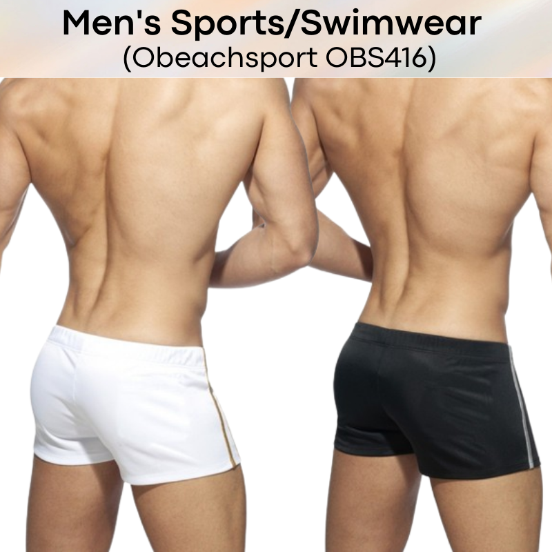 Men's Swim / Shorts : Dual Wear for Sports or Swim Shorts/Trunks (Obeachsport OBS416)
