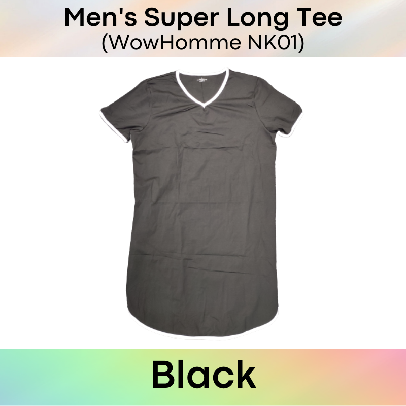 Men's Tee : Super Long Tee Homewear (Wowhomme NK01)