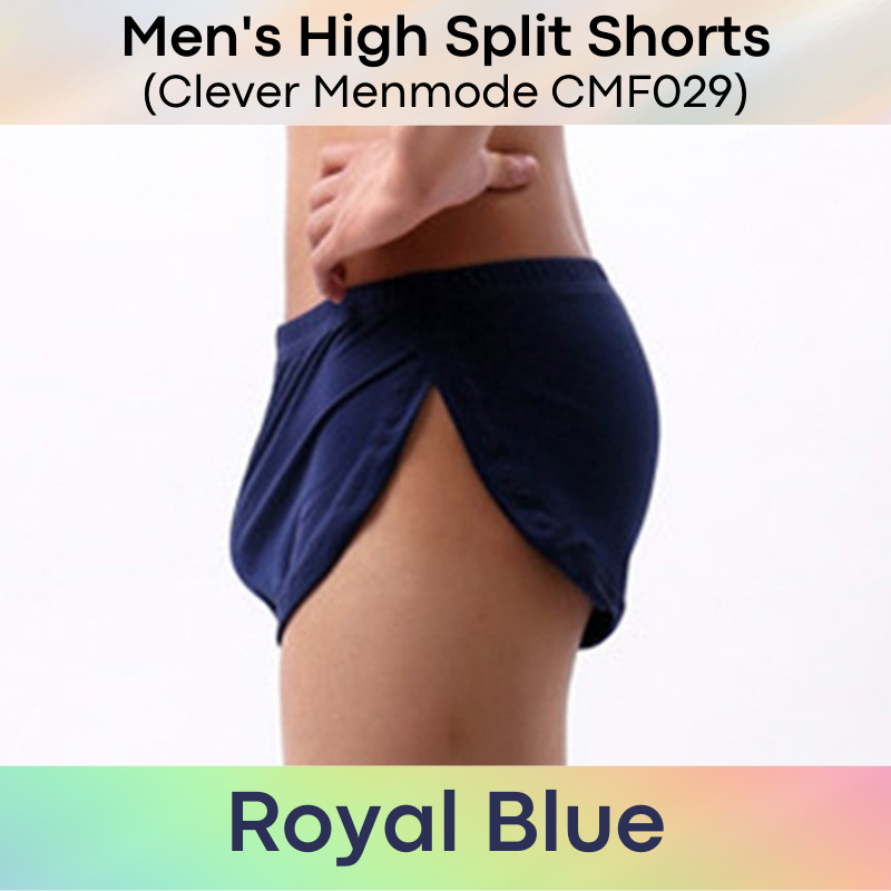 Men's Shorts : Skin Tight High Split without Inner Lining Shorts (Clever Menmode CMF029)