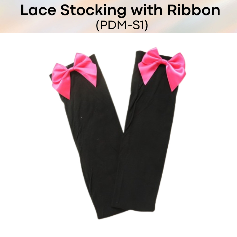 Roleplay : Jap Style High Ankle Stocking with Pink Ribbon (PDM-S1)