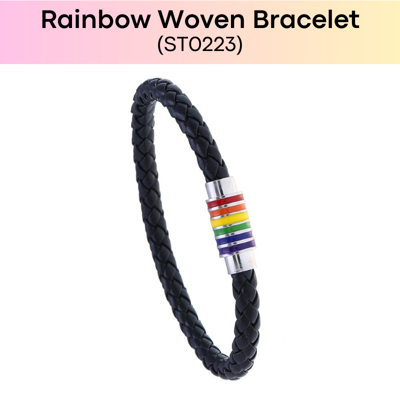 Lifestyle : Men's Rainbow PU Bracelet (ST0223)