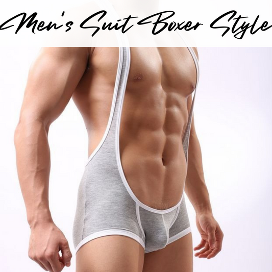 Men's Bodysuit : Modal Fabric Boxer (Wowhomme WH11)