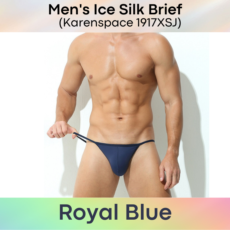 Men's Brief : Ice Silk Thin Waistband (Karenspace 1917XSJ)