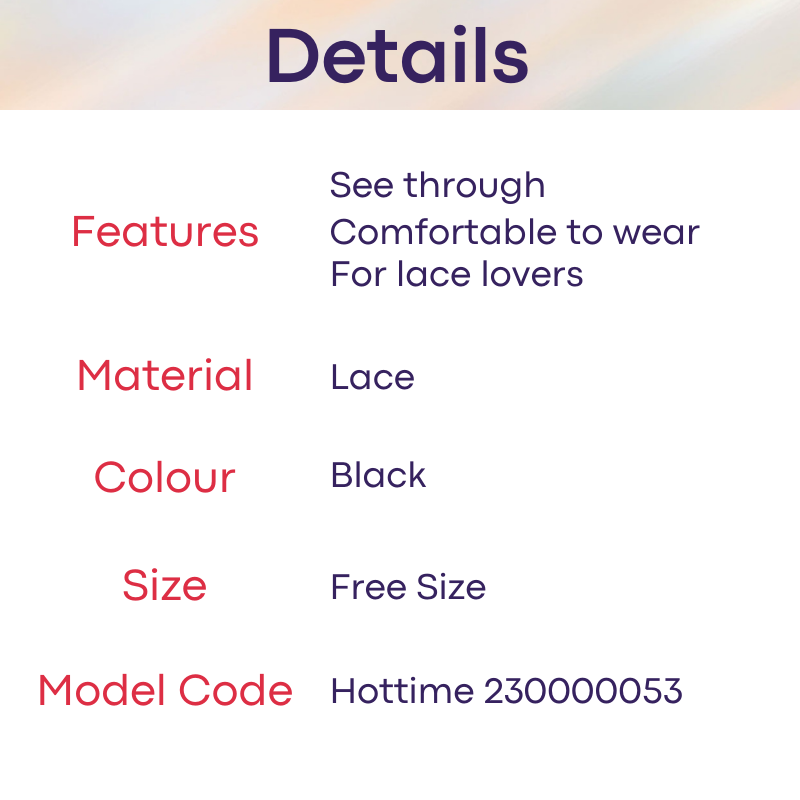 Roleplay : Unisex Lace Eye Mask (Hottime 230000053)