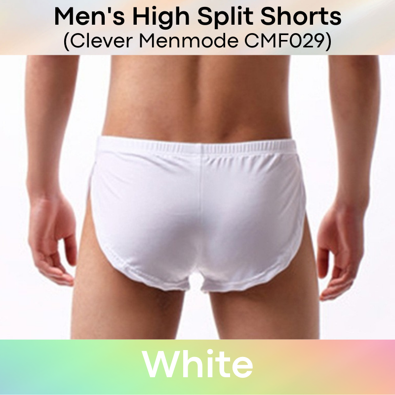 Men's Shorts : Skin Tight High Split without Inner Lining Shorts (Clever Menmode CMF029)