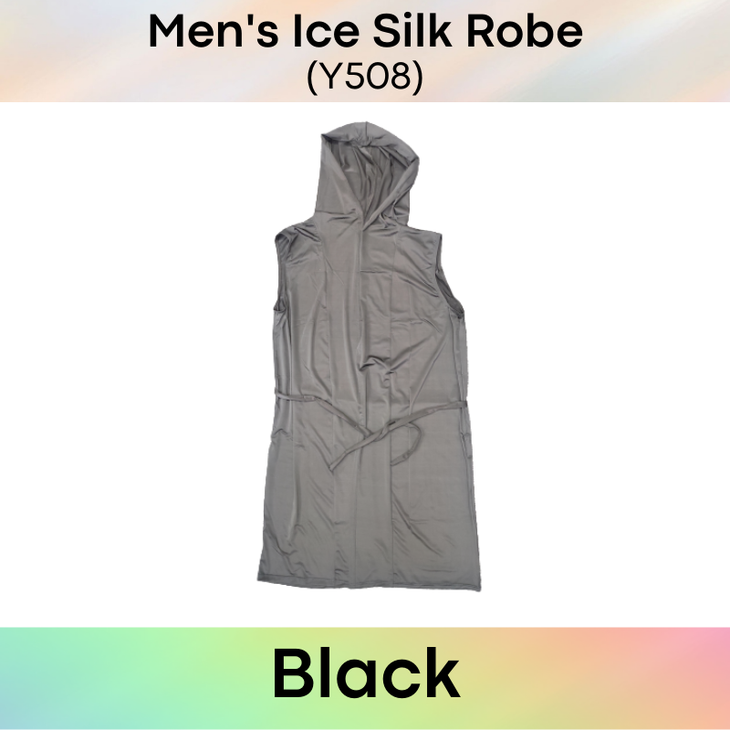 Homewear : Ice Silk Robe with Hoodie (Y508)