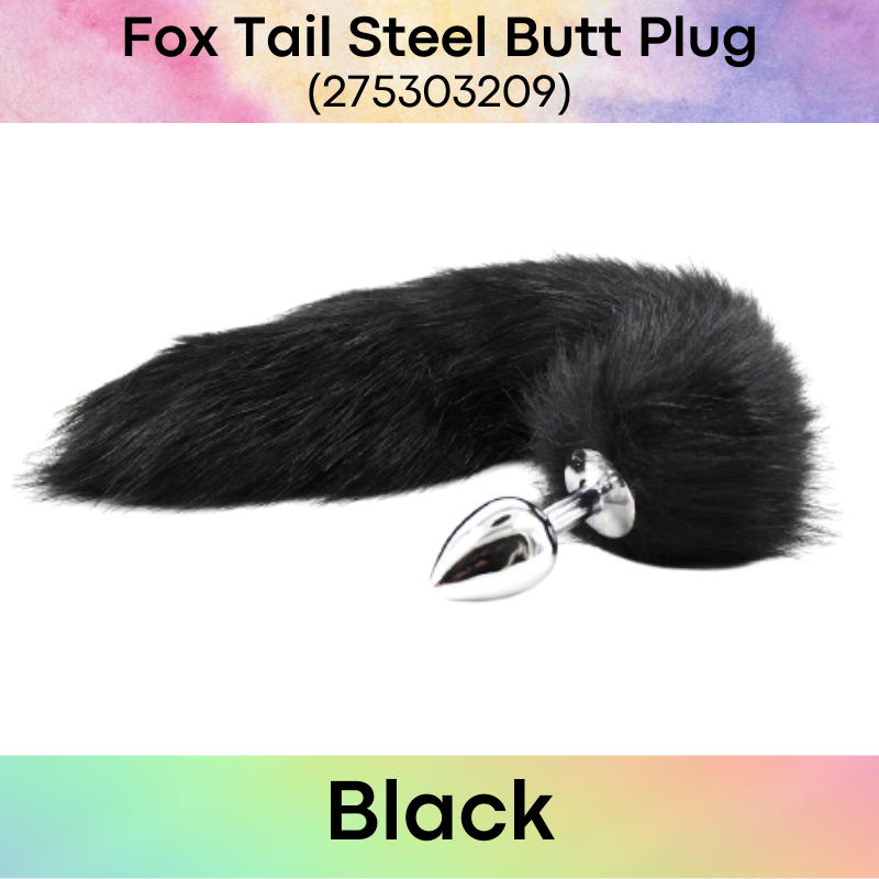Adult Toy : Fox Tail with Stainless Steel Butt Plug (275303209)