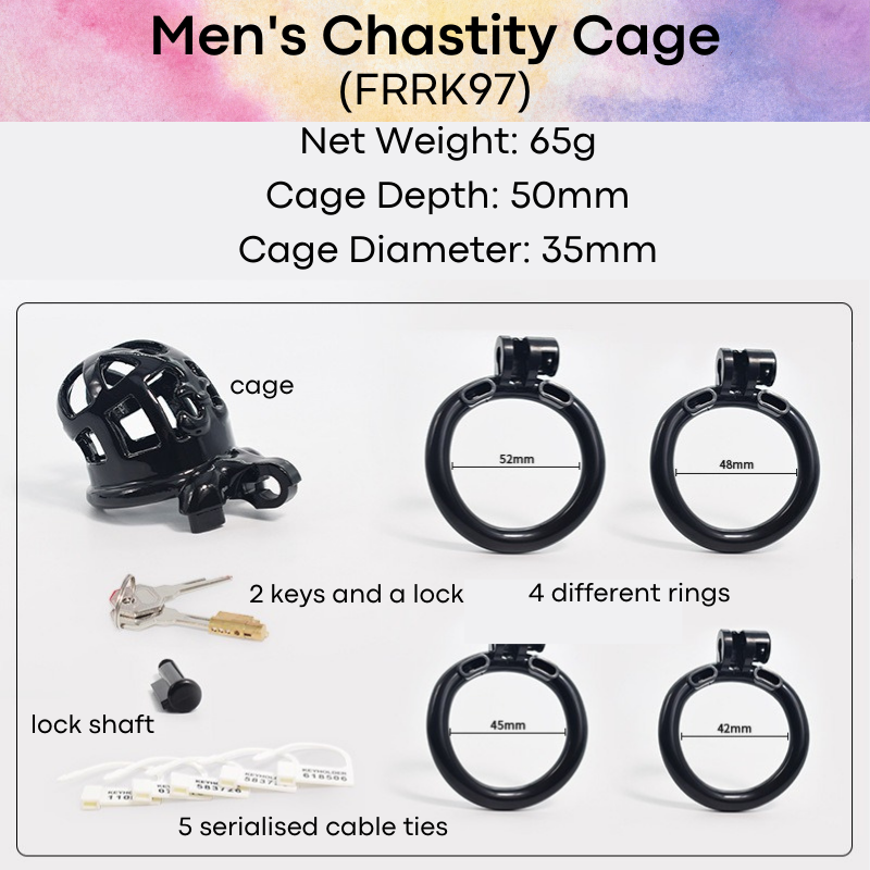 Adult Toy : Men's Chastity Cage (FRRK97)