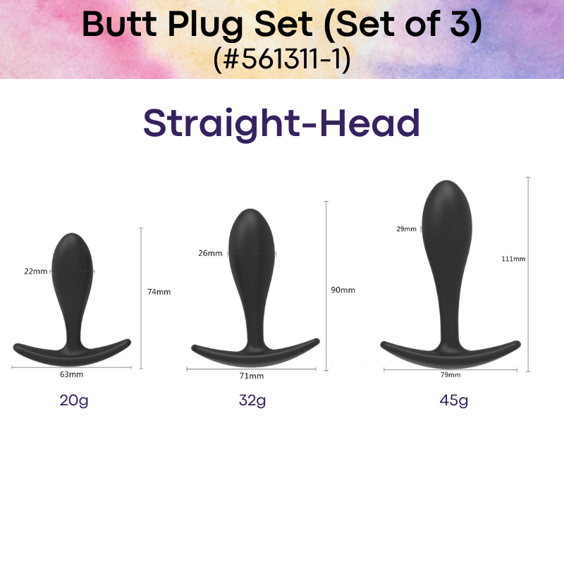 Adult Toy : Unisex Butt Plug Set of 3 (561311)