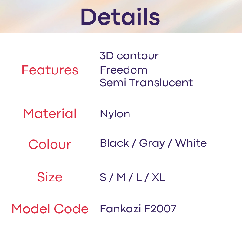 Men's GString : Ripple Line Semi Translucent Underwear (Fankazi F2007)