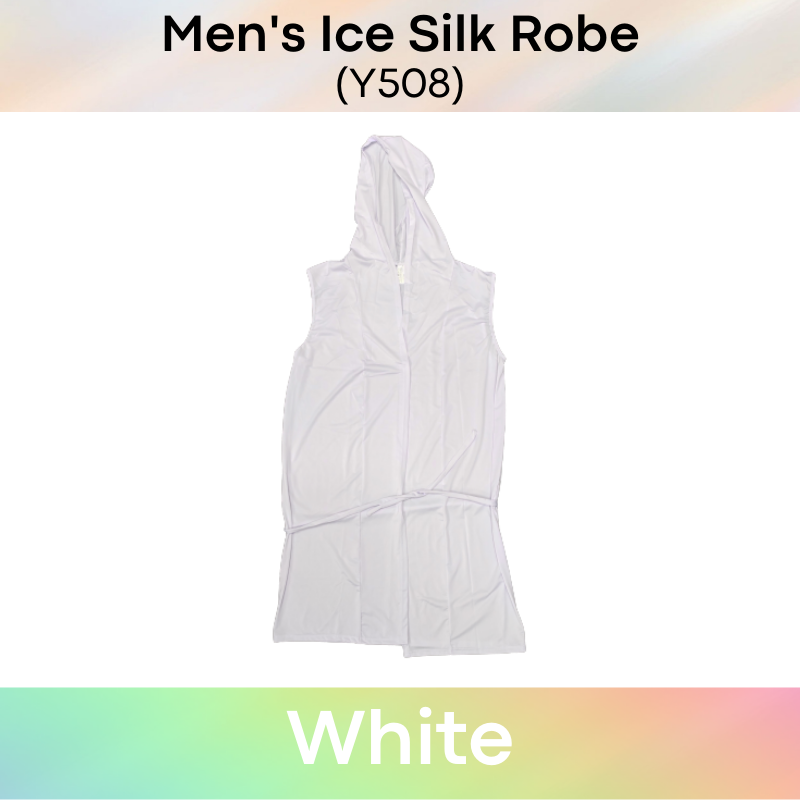 Homewear : Ice Silk Robe with Hoodie (Y508)