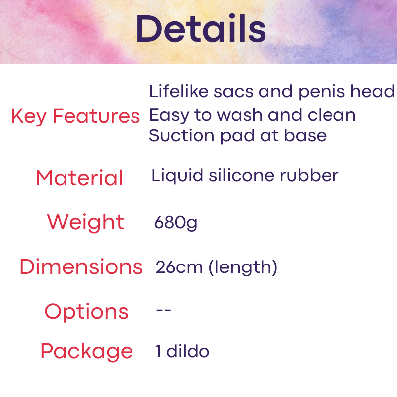 Adult Toy : Unisex Liquid Silicone Lifelike Penis Dildo Large (HF3)