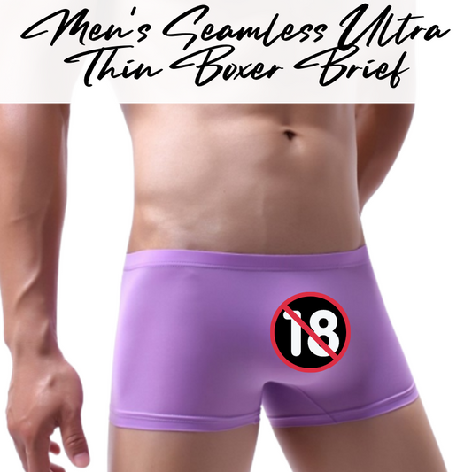 Men's Boxer : Seamless Ultra Thin Boxer Underwear (Fankazi F8001)