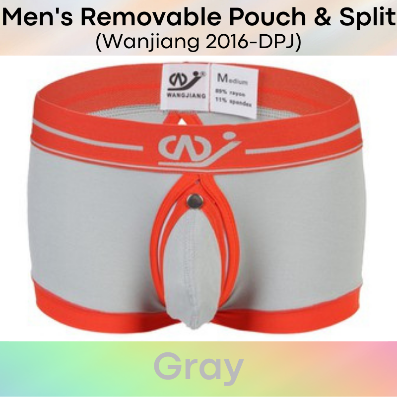 Men's Boxer : Removable Front/Back Opening Underwear (Wanjiang 2016-DPJ)