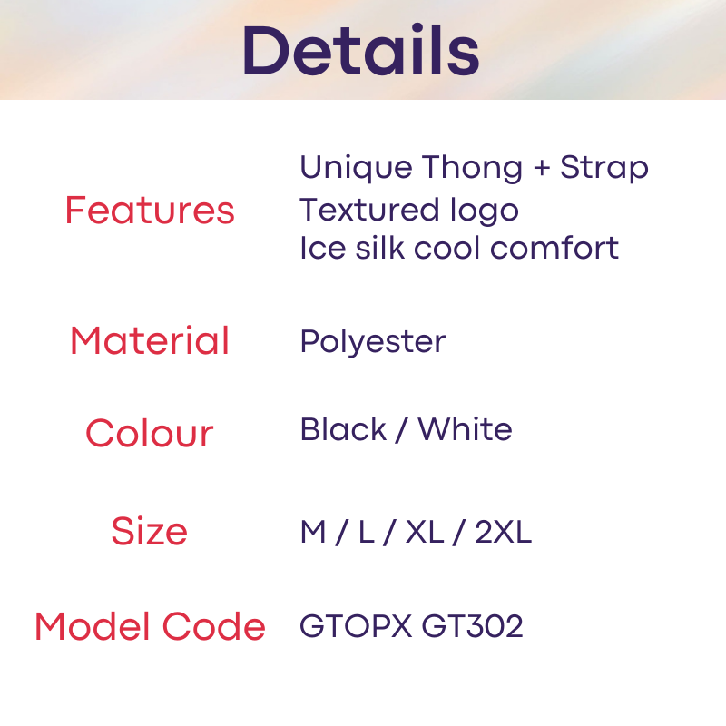 Men's Thong : Ice Silk with Thigh Straps Underwear (GTOPX GT302)