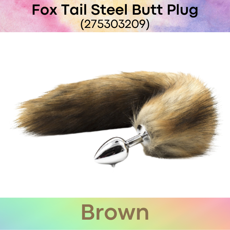Adult Toy : Fox Tail with Stainless Steel Butt Plug (275303209)