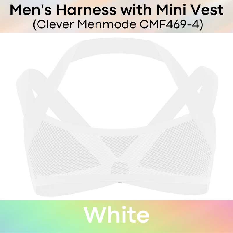 Men's Harness : Net Cropped Vest and Brief (Clever Menmode CMF469/400)