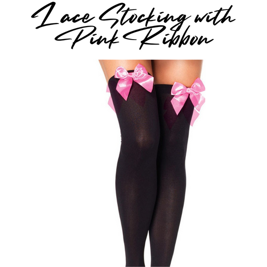 Roleplay : Jap Style High Ankle Stocking with Pink Ribbon (PDM-S1)