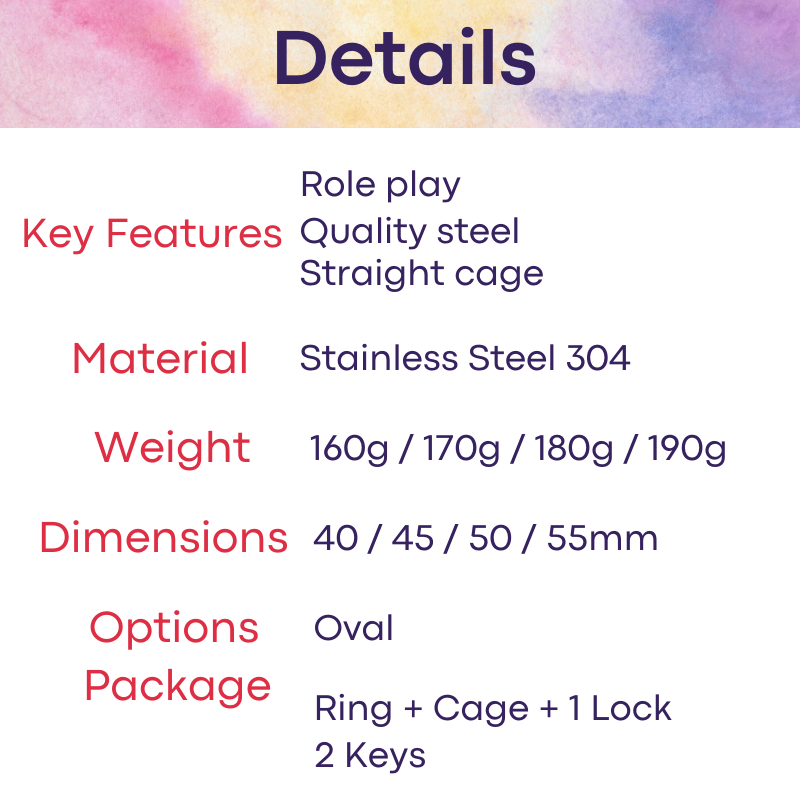 Adult Toy : Men's Chastity Cage (FRRK10C)