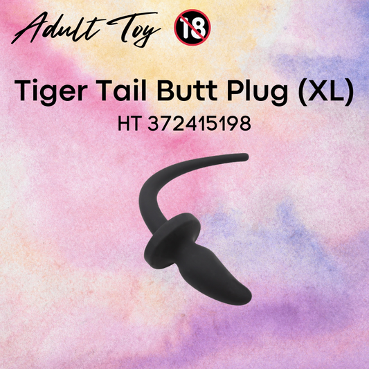 Adult Toy : Tiger Tail with Silicon Butt Plug XL Size (HT372415198)