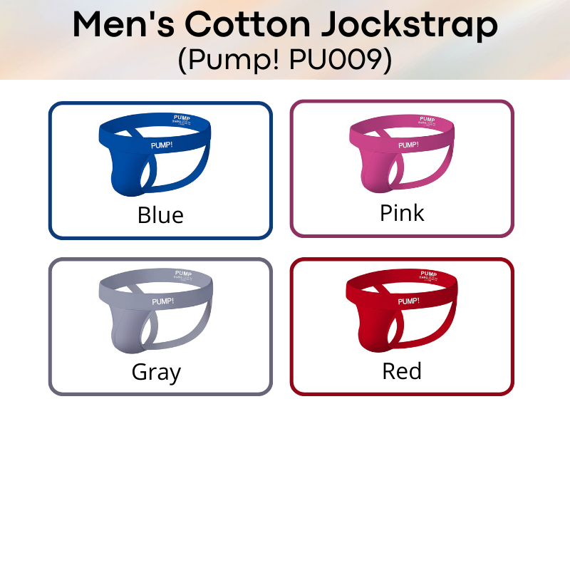 Men's Jockstrap : Low Waist Cotton Underwear (PU009)