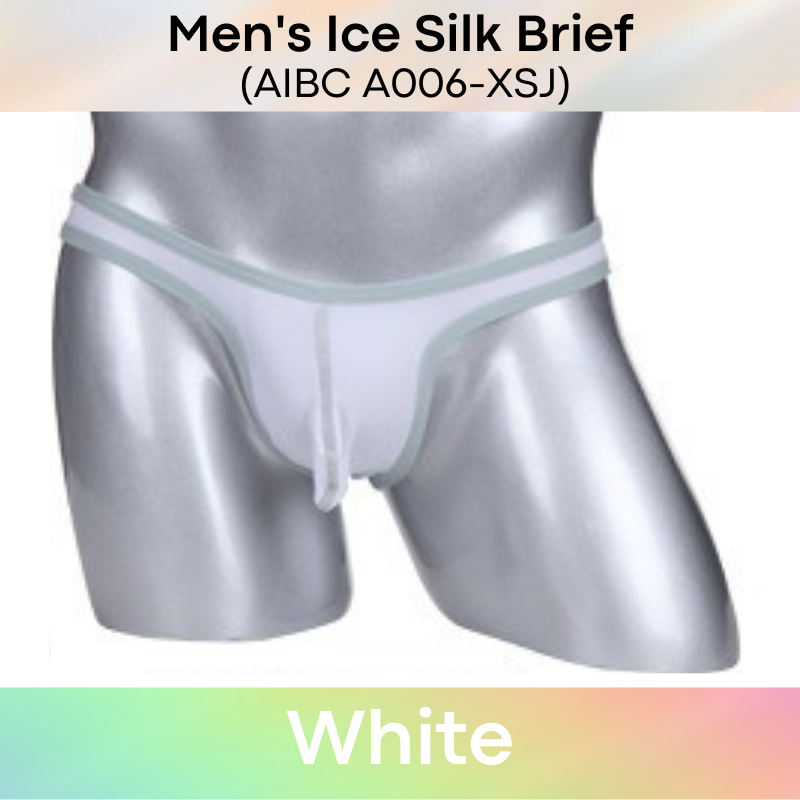 Men's Brief : Low Waist Ice Silk Underwear (AIBC A006-XSJ)