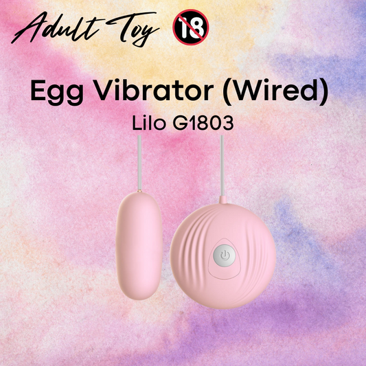 Adult Toy : Unisex Wired Egg Vibrator (Lilo G1803)