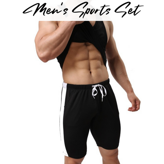 Men's Tee / Shorts Set: Homewear/Sportswear Singlet and Shorts Set (NYK C701/C702)